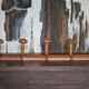 Vintage wall coat rack, wooden coat rack, wooden hooks, hooks.