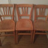 Trio of Bauman bistro chairs