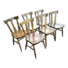 Série de 6 chaises modèle Louisiane par Baumann vers 1960