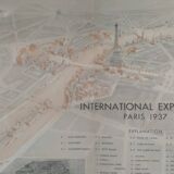 Exhibition map Paris 1937