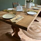 Monastery table, solid wood, country - farmhouse table