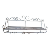 Vintage shelf, painted metal.