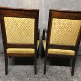 Pair of armchairs catering Empire mahogany 19th