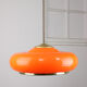 Suspension en laiton orange et plexiglas space age années 70