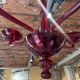 Lustre Murano rouge 1970