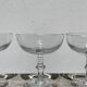 8 antique blown glass cocktail glasses