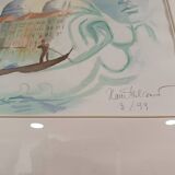 Signed Venice trumeau mirror