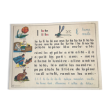 Vintage school poster