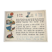Vintage school poster