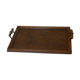 Charming Bistro tray, wooden and brass handle, circa 1940, ART DECO