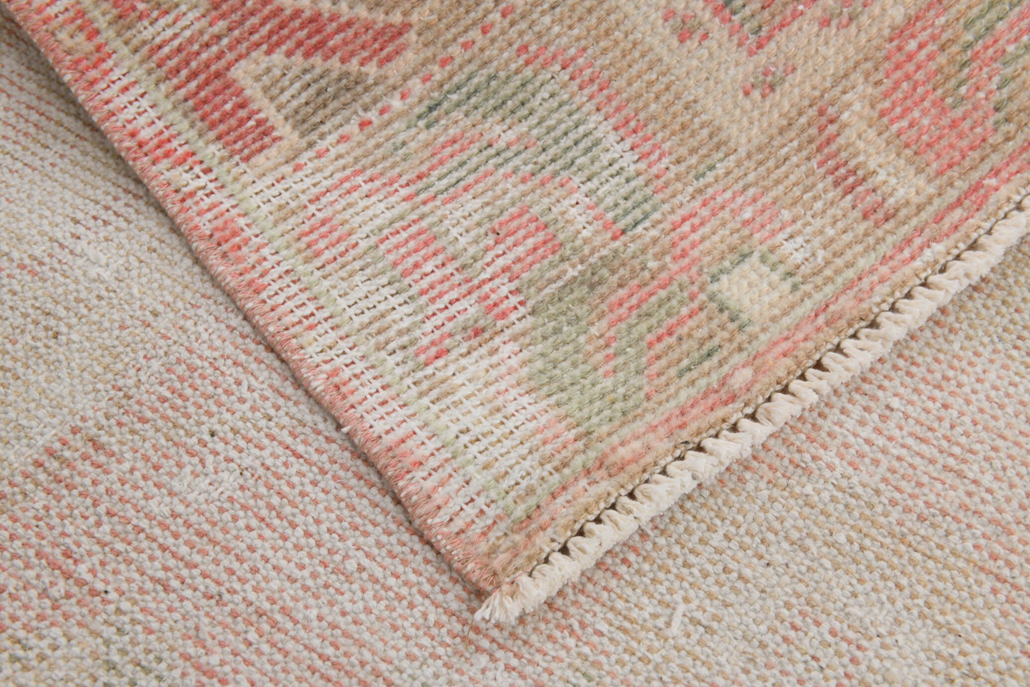 3x10 pale red antique vintage runner rug,90x299cm