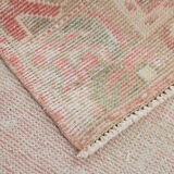3x10 pale red antique vintage runner rug,90x299cm