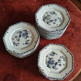 Raynaud porcelain plates with Amphitrite decorations from the Indese company
