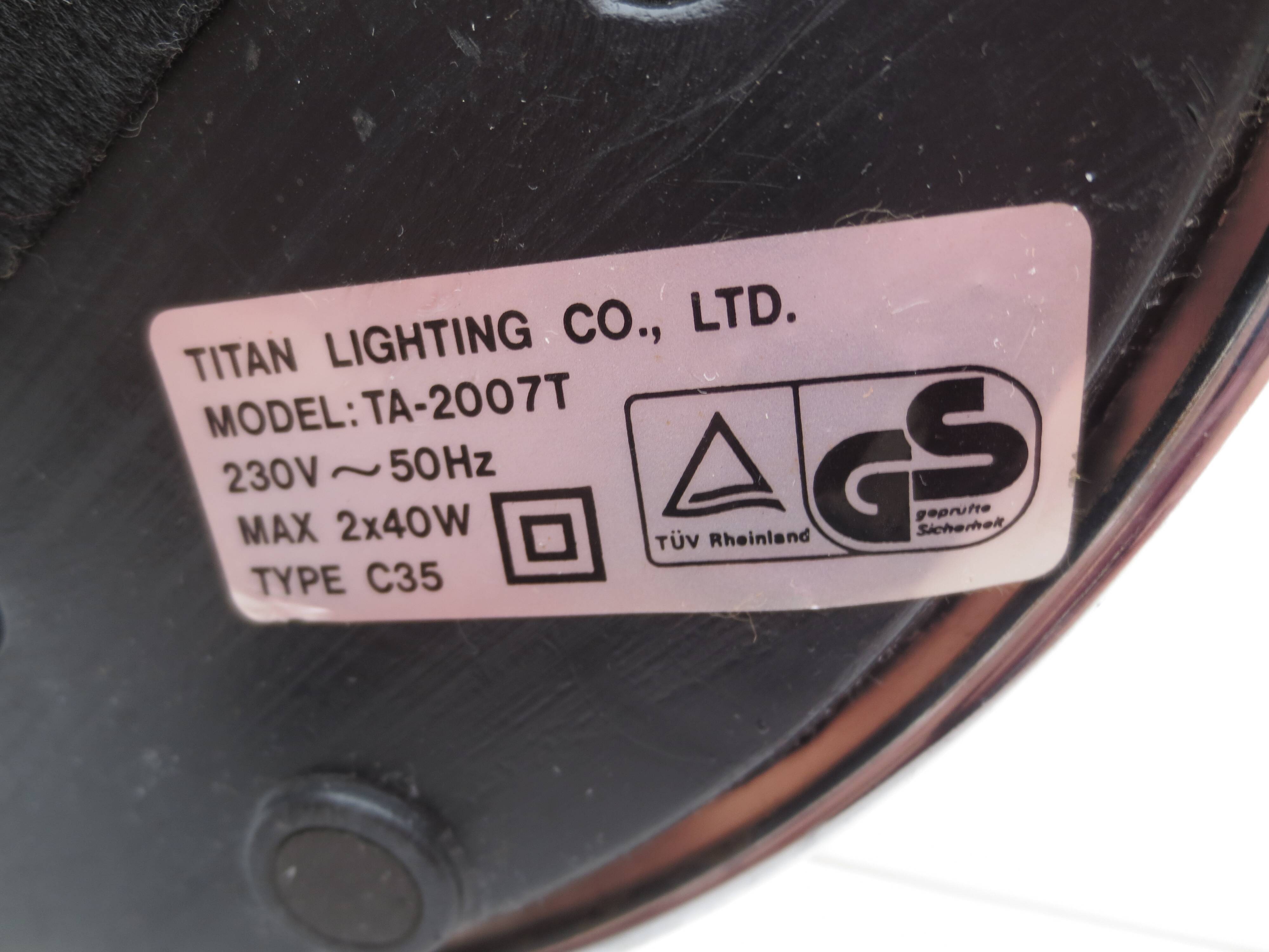 Table lamp, ocean liner (titan)