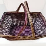Vintage wicker picker basket