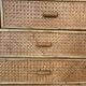 Commode rotin et cannage