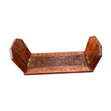 Serre livre en bois sculpté