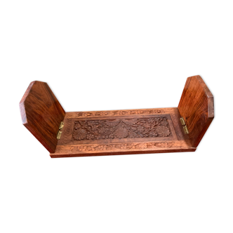 Carved wooden book greenhouse