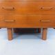 Meuble de rangement secrétaire vintage en bois de chêne des années 50 60