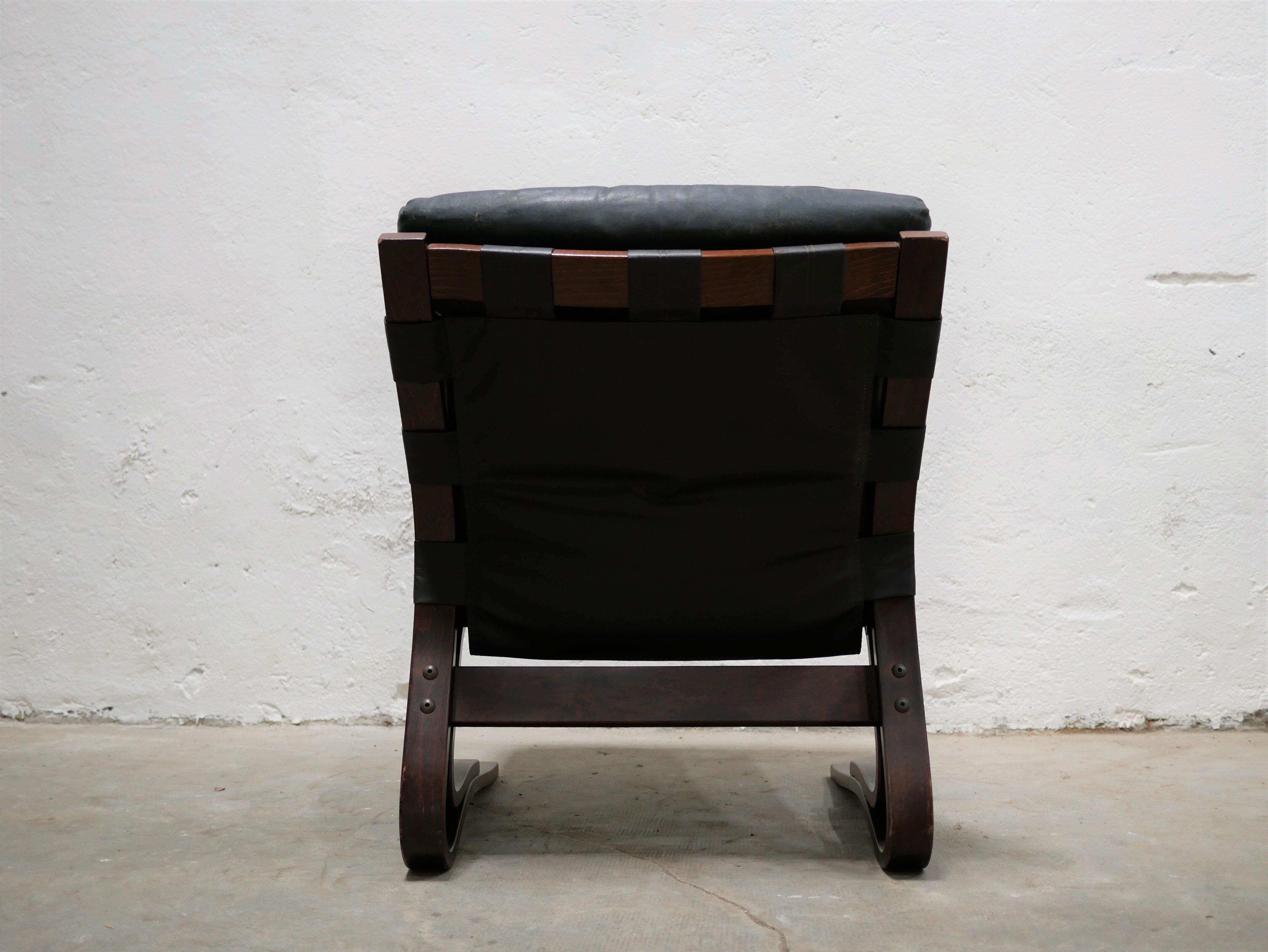 Scandinavian armchair by E. and N. Solheim for Rybo Rykken editions