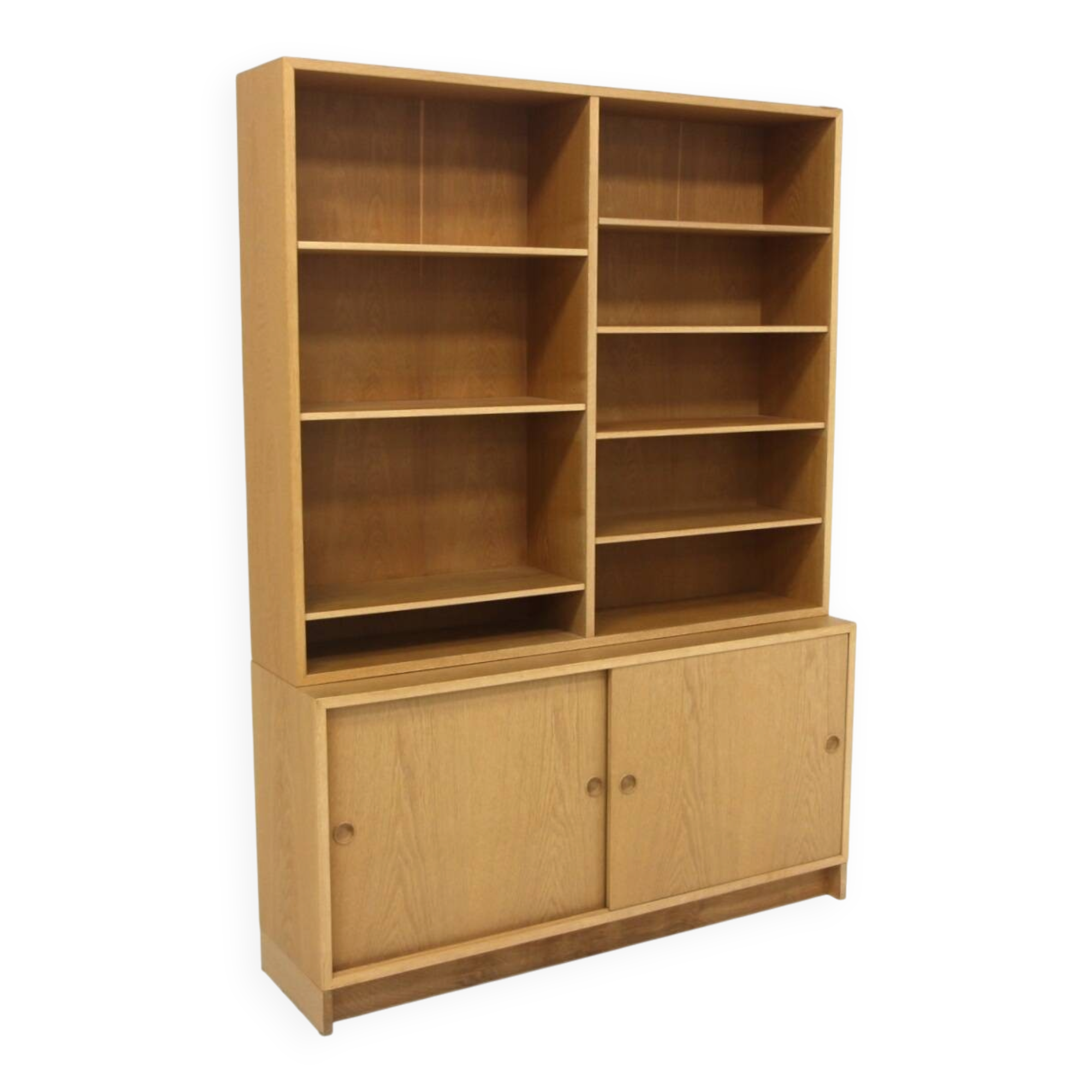 Scandinavian oak library "Öresund", Børge Mogensen, Sweden, 1960