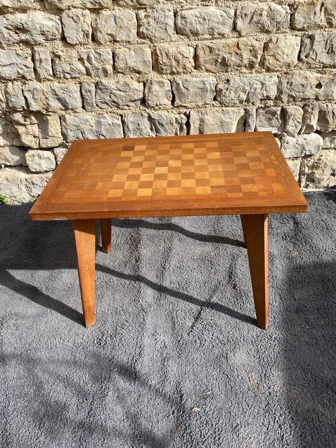 Oak coffee table from the 1950s