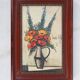 Le bouquet de fleurs, lithographie sur toile encadrée, Bernard Buffet