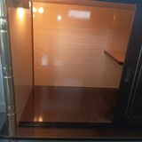 Vintage TV bar cabinet on casters