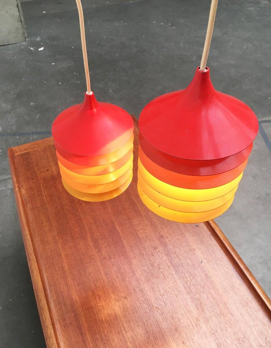 Vintage Duett pendant lamps by Bent Gantzel Boysen for Ikea, set of 2
