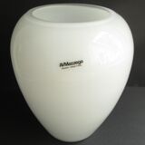 Murano glass vase Carlo Nason Mazzega handle higher cobalt