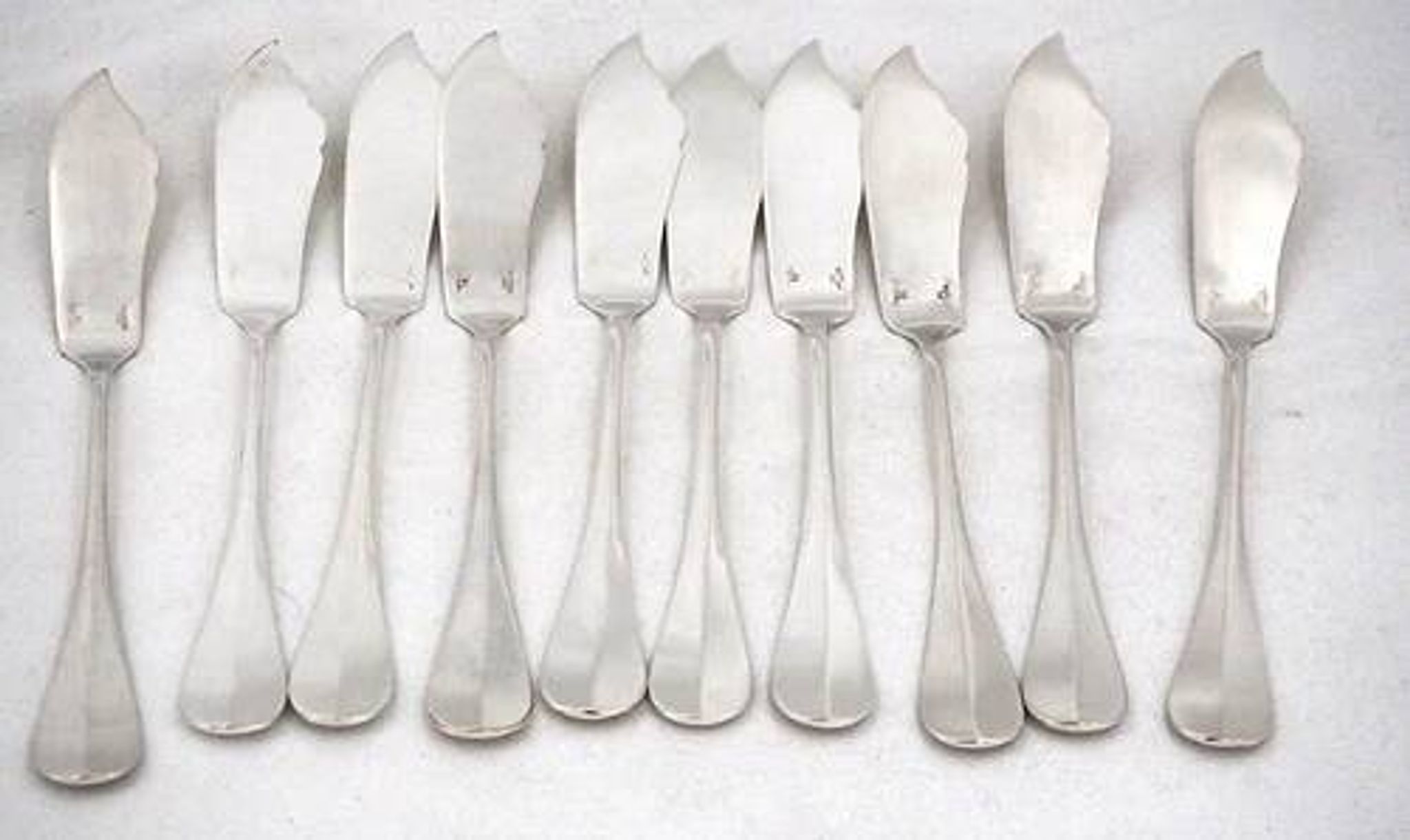 Christofle Fidélio 10 fish cutlery + serving cutlery 22 pieces silver-plated metal