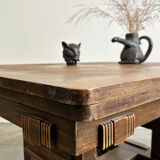 Table en chêne du milieu de siècle