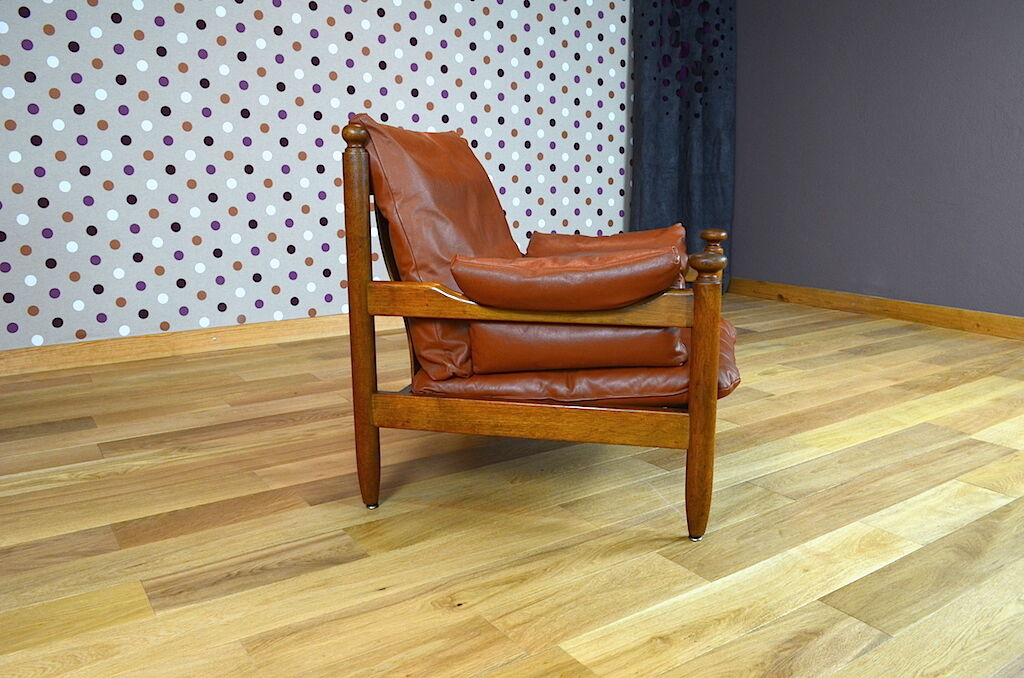 Banquette & fauteuils de style brésilien vintage 1960