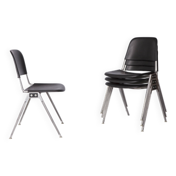 Set of 4 Vintage Knoll Stacking Chairs, Model 1601 by Don Albinson, 1960s
