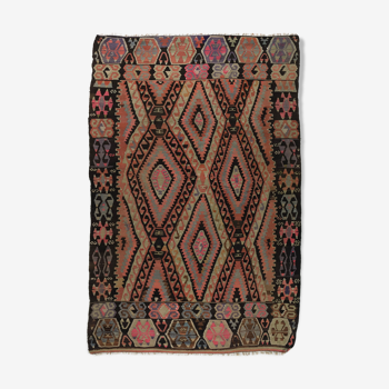Anatolian handmade kilim rug 270 cm x 173 cm