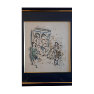 Lithographie Léonard