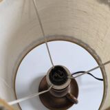 1950s turned wood table lamp