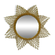 Rattan sun mirror 60 cm