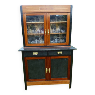 Buffet  ancien  vers  1940 avec plateau triroirs et portes effet beton – Totalement relooké