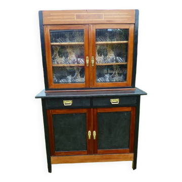Old sideboard circa 1940 with drawer top and concrete effect doors – Completely revamped