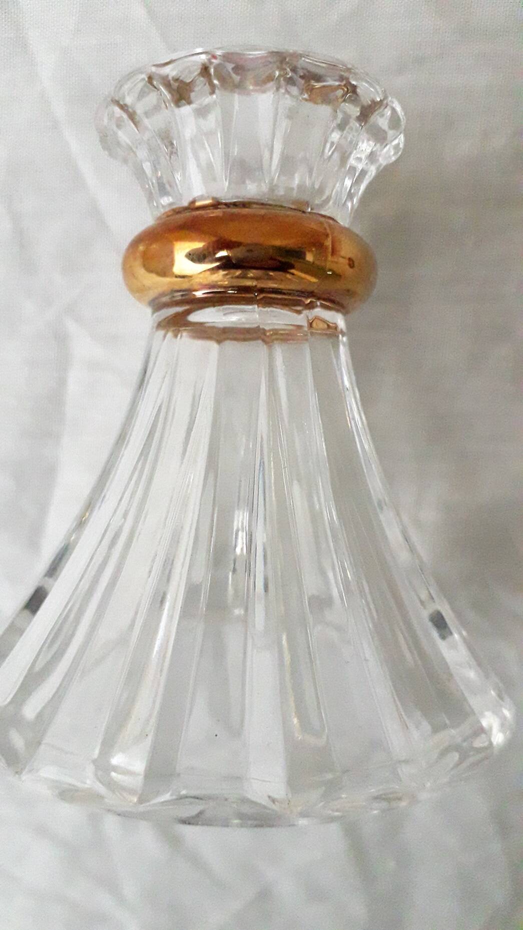 Pair of crystal candlesticks