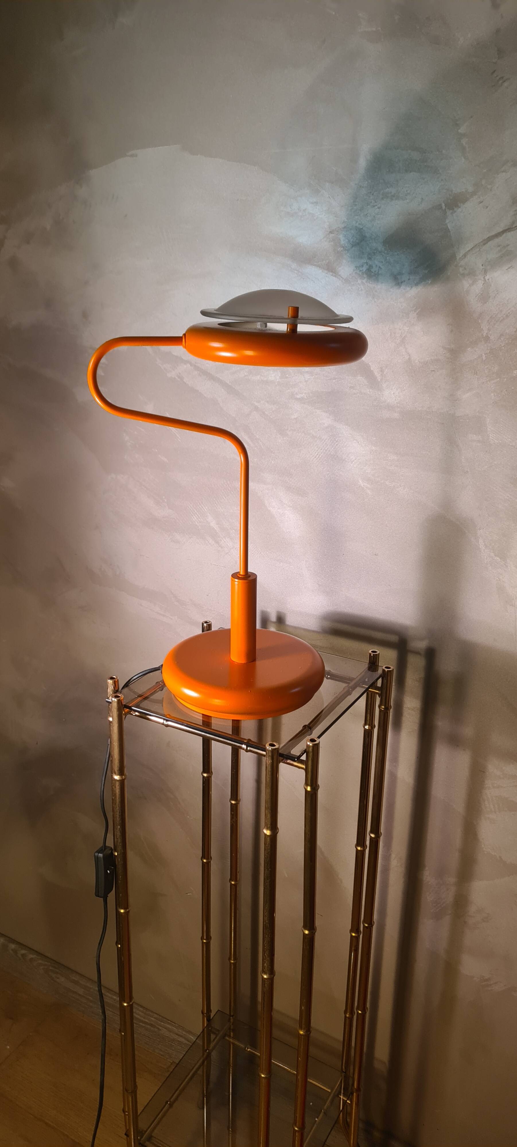 Lampe space age orange