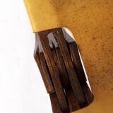 1 of 2 Børge Mogensen Folding Chair – 1950s Teak & Leather – Danish
