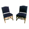 Paire de chaises en velours