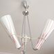 Nickel-plated chandelier Zukov, 1970s