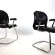 Lot de 2 chaises de bureau/salle à manger Herman Miller Equa par B. Stumpf & D. Chadwi