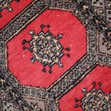 Tapis Bukhara Vintage Ouzbek, Années 1960, Élégance Traditionnelle