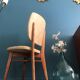 Set de 5 chaises aux pieds compas scandinave vintage 1960