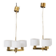 Three-armed chandelier by hans agne jakobsson ab markaryd sweden marked 1960.