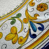 Outdoor table signed Grandi Maioliche Ficola hand-painted Italy